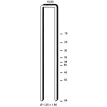 Klammern Type L 50 Mm Aus Stahldraht Verzinkt (10400 Stück) - Alsafix
