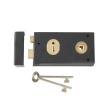 Yale - Locks P401 Rim Lock Black Finish 138 X 76mm Visi Yalp401bk