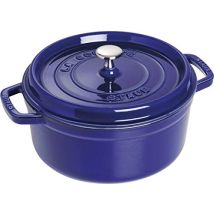 Staub - Tostapane/cucina In Ghisa, Tondo 24 Cm, 3,8 L, Blu Scuro