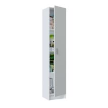 Mobimarket - Mehrzweck-kabinett Clearwater, Beistellschrank Mit 1 Tür, Schuhregal Kleiderschrank Mit Regalen, Vertikales Schuhregal, Cm 37x37h180, 