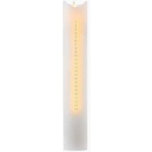 Sirius Bougie De Calendrier Sara Blanche Ø 4,8 Cm H 29 Cm
