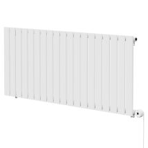 Hudson Heating - Hudson White 600mm X 1440mm Horizontal Digital Thermostatic Electric Single Panel Radiator