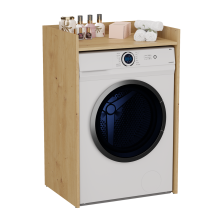 Badezimmerschrank Für Waschmaschine, Farbe: Eiche Artisan
