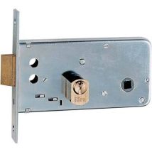 ISEO – Einsteckschloss 725 – Drückernuss 8mm – Zylinder, Zylinderbefestigungsschraube, zwei Ringmuttern