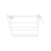Framar - Stendibiancheria Saliscendi Da Parete E Soffitto Acciaio Bianco 50x120cm