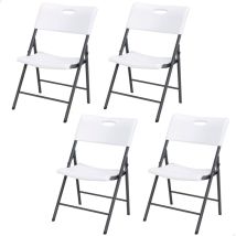 Lifetime Faltstuhl 4er-pack Weiß
