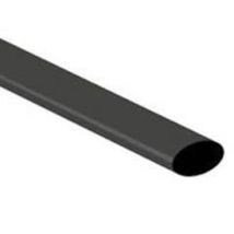 Schrumpfschlauch Ø12,7mm schwarz 1m – Polyolefin – Schrumpfungsgrad 2:1 – Arbeitstemperatur -55...125°C
