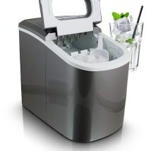 Mspoint - Ms-point Eiswürfelmaschine Eiswürfelbereiter Eiswürfel Ice Maker Eis Maschine In Dunkelgrau