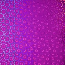 Fablon - Crafts Self Adhesive Film 1.5 M X 45 Cm Vinyl Holographic Pink Circles