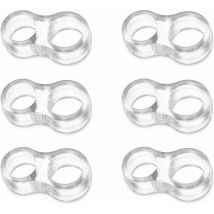 Moonstars - Protections De Pare-chocs Pour Poignée De Porte, Butée De Porte En Silicone Pour Protéger Le Mur Des Dommages, Paquet De 6 Pvc