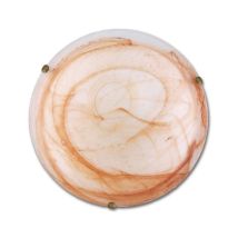 Plafoniera Duna – 8031414031672 – Vetro tabacco 40 cm – Diametro 40 cm – Luce ambiente design