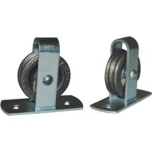 Stehrolle 496 Nut 8 Mm Grauguss Mit Längsplatte Und Gedrehter Nut
