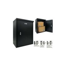 Caja para correo Paccobox XL – Capacidad 36x51x28 cm – Dimensiones 43,5x34,2x58,7 cm – Chapa pintada gris antracita Ral 7016