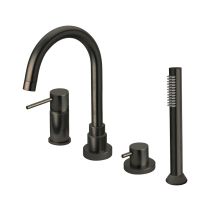 Miscelatore Per Vasca/doccia A 4 Fori Cox Nero Opaco