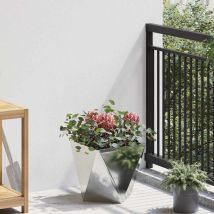 Vidaxl Fioriera Argento 30 X 30 X 30 Cm Acciaio Zincato