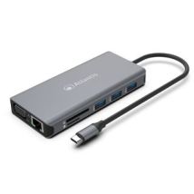 Atlantis Land A04-tcdk46 Replicatore Di Porte E Docking Station Per Laptop Cablato Usb 3.2 Gen 1 (3.1 Gen 1) Type-c Grigio