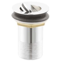 Ultra - Nuie Flip Top Basin Waste Chrome - Unslotted (for Basins With No Overflow)