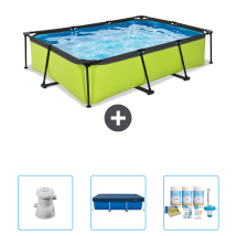 Exit-toys Piscina Exit Rettangolare - 300x200x65 Cm - 6-pezzi Scb63