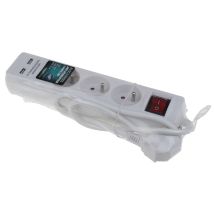 Expert-line - Multipresa Bianco+cavo 3 X 16 A. + Interruttore E 2 Porte Usb - 487419 - 3219514874190