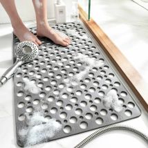 Boed - Non-slip Bathroom Mat - Waterproof And Anti-fall - Gray - 75 X 43 Cm