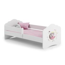Letto Per Bambini Fala Con Ringhiera 140x70 Principessa Del Sonno