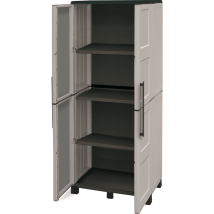 Bartscher - Armadio 2 Ante Alto In Resina 68x1690h - Made In Italy - Con Ripiani