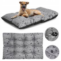 Cuccia Per Cani Prestige Cuscino 100x70 Cm Impermeabile Ossa Nero