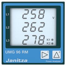 UMG96RM Digitales Einbaumessgerät – Kompakt – 90...277 V/AC – RS485 Modbus RTU – Janitza