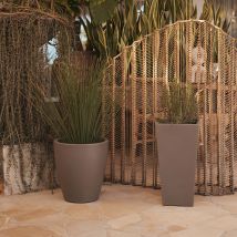 Newgarden Be Happy! - Violeta 40 Macetero Redondo Y Moderno De Interior Y Exterior Para Plantas Y Flores Muy Resistente Al Paso Del Tiempo. Hecho De 