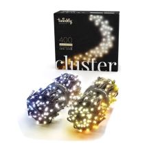 Twinkly – Catena luminosa 400 LED AWW – Lunghezza cavo illuminato 6 m, Colore luce: Ambra, Bianco Caldo, Bianco Freddo
