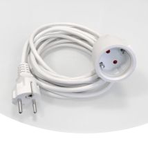 Prolunga Viesta Ip44 Per Riscaldamento A Infrarossi, Riscaldamento Elettrico E Pannello Di Riscaldamento 5m, Cavo Di Alimentazione, Bianco - 16 A, 250
