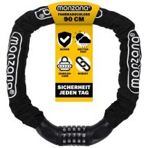 Bike Chain Lock Bicycle Cycle Strong 90/120cm 5 Digit Security Cable Combination 90cm (de) - Monzana