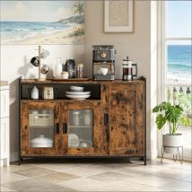 Buffet Industriel Avec Étagère Ouverte, Armoire De Rangement Pour Salon (uniquement Le Meuble De Cuisine)