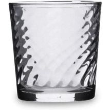 Set De Vasos Quid Twist Transparente Vidrio 260 Ml (6 Unidades)
