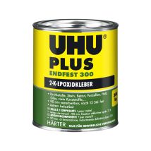 UHU PLUS ENDFEST 300 Epoxidharz-Kleber 740g – lösungsmittelfrei – schlagfest – für Metall, Glas, Holz, Beton