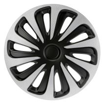 Kojin Carbon Silver-black - Set 4 Copricerchi - Ø 15"