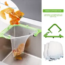 Bolsa De Basura Desechable Antiobstrucción Soporte De Drenaje Triangular Agujero De Drenaje Del Fregadero Filtro De Basura Bolsa De Basura
