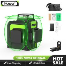 Huepar - 3x360 Livello Laser 3d Verde Cross Line Laser Autolivellante 147 Piedi 45 M Grande Potenza 903cg