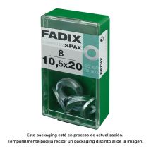 Fadix - Flache Unterlegscheibe, Zink, 105 X 20 Mm, Karton 8 Stk. 85761