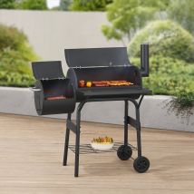 Casa.pro - Barbacoa De Carbón Arielli Ahumador 115 X 110 X 64 Cm - Negro [ ]