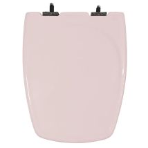 Sedile WC Cheverny Rosa – Resina di Poliestere – Distanza di fissaggio 16 cm – Dimensioni 45,6 x 36,8 cm – ESPINOSA
