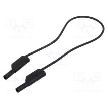 Cable Prueba Con Bananas 4mm 32amp Negro 0,5 Metros Vsfk85002550-sw
