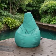 Pouf Poire Naylim Mate Turquoise XL – Mobilier d'intérieur – Matières, Hauteur, Style, Largeur, Longueur, Forme, Type d'assise