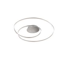Fischer Leuchten - Deckenleuchte Wohnzimmerleuchte Deckenlampe Led Nickel Fernbedienung Dimmbar