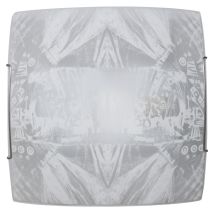Lampada Plafoniera E-ENERGY Roberta E27 57W 30x30cm Vetro Metallo IP20 – Illuminazione Moderna Made in Italy