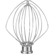 K45ww 6-wire Dishwasher Safe Whisk, Upgraded Real Stainless Steel, Compatible With Kitchenaid Tilt-head Stand Mixer For Egg Beater, Heavy Cream, Cakes