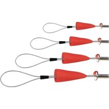 Runpotec - Bucle De Tracción De Cable Runpofix 4 Piezas Con Tapa Protectora Y Peso Rtg D.6mm, Juego De 4