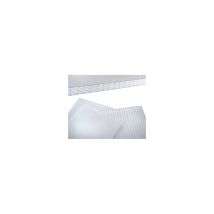 Polimark – Lámina alveolar perfilada de policarbonato transparente – Resistente a rayos UV y granizo – Aislante térmico – Ideal para cubiertas