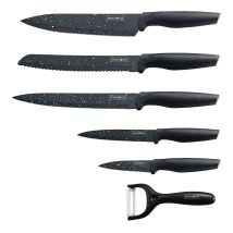 Royalty Line Rl Mb5 Rivestimento Antiaderente Knife Set 5pcs Nero