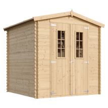 Wooden Garden Shed - H218 X 206 X 216 Cm / 3.53 M2 - Sheds And Outdoor Storage - Wooden Garden Storage Shed, 19 Mm Planks - Bike Shed, Small Shed, 